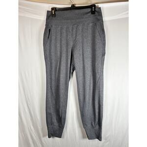 Athleta Women's Venice Jogger High Rise Pants Gray SZ: M Pockets Workout Yoga